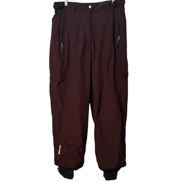 Bonfire Vaporlite Snowboarding Pants Womens Large Silver Series Maroon Winter - Picture 1 of 10